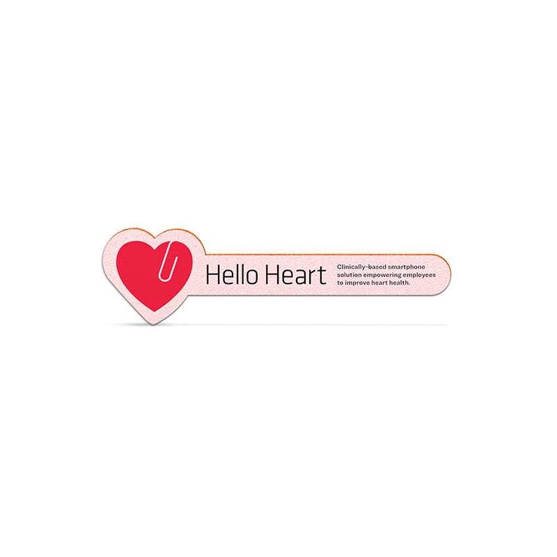 Horizontal Heart Emery Board